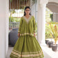 Gota Patti Peplum Lehenga