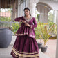Gota Patti Peplum Lehenga