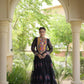 Bandhani Kutchi Tiered Gown