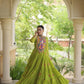 Bandhani Kutchi Tiered Gown