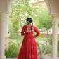 Bandhani Kutchi Tiered Gown