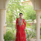 Bandhani Kutchi Tiered Gown