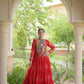 Bandhani Kutchi Tiered Gown