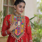 Bandhani Kutchi Tiered Gown