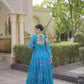 Bandhani Kutchi Tiered Gown