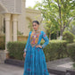 Bandhani Kutchi Tiered Gown