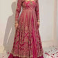 Magenta Mirror Jacket Lehenga