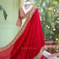 Crimson Sequin Bridal Lehenga
