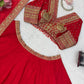 Crimson Sequin Bridal Lehenga