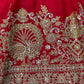 Crimson Sequin Bridal Lehenga