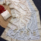 Ivory Handwork Silk Saree