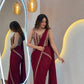 Foil Embroidered Drape Saree Set