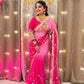 Pure Chiffon Saree with Gota Patti work and dual color for Festive Celebrations available in 4 colors