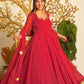 Bandhani Print Gota Anarkali
