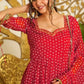 Bandhani Print Gota Anarkali