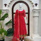 Bandhani Print Gota Anarkali