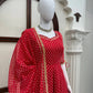 Bandhani Print Gota Anarkali