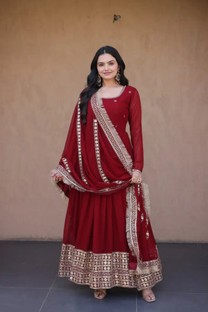Beaded Zari Anarkali Gown