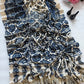 Ajrakh Print Mirror Work Saree
