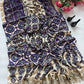 Ajrakh Print Mirror Work Saree