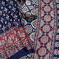 Ajrakh Print Mirror Work Saree