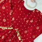 Crimson Zari Peplum Suit