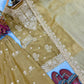 Antique Gold Sequin Sharara Set