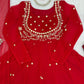 Embroidered Faux Georgette Anarkali Set with Dupatta
