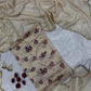 Cream Rangoli Silk Saree with Pearl Work