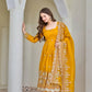 Embroidered Faux Georgette Anarkali Set with Dupatta