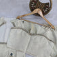 Ivory Cream Tissue Shimmer Silk Co-Ord Set with Real Mirror Work & Multicolor Floral Embroidery