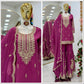Cording Sequin Sharara Suit