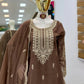 Cording Sequin Sharara Suit