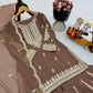 Cording Sequin Sharara Suit
