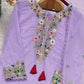 Designer Faux Georgette Embroidered Palazzo Set
