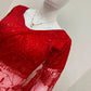 Red Beaded Lace Ready To Wear Saree