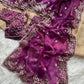Manyata Pure Fandy Satin Silk Saree with Sequins Embroidery & Fully Stitched Work Blouse