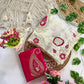 Sequin Paisley Georgette Saree