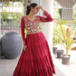 Kutchi Mirror Tiered Gown