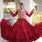 Kutchi Mirror Tiered Gown