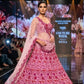 Pink Floral Sequin Lehenga Set
