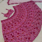 Pink Floral Sequin Lehenga Set