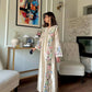 Champagne Floral Kaftan Set