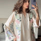 Champagne Floral Kaftan Set