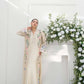 Champagne Floral Kaftan Set