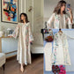 Champagne Floral Kaftan Set