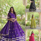 Bandhej Zari Gota Lehenga