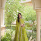 Bandhej Zari Gota Lehenga