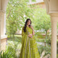 Bandhej Zari Gota Lehenga