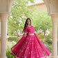 Bandhej Zari Gota Lehenga
